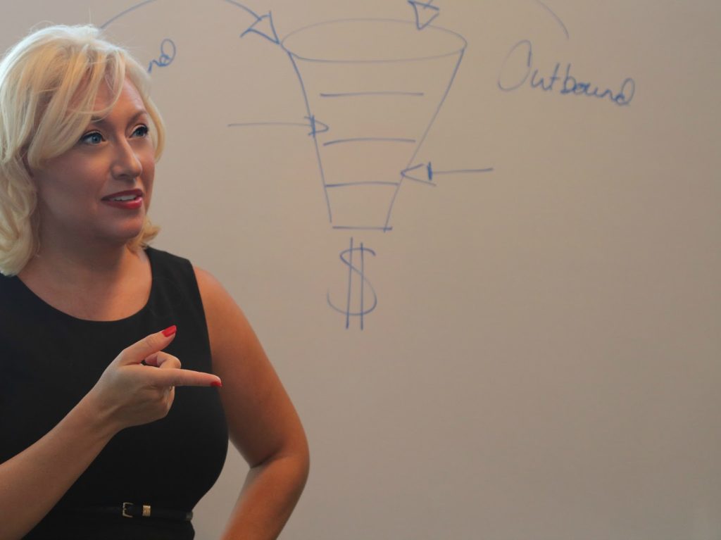 Marie Hale, co-founder of @revenue, chose a local bank for her business savings account because of a good connection with her personal banker.