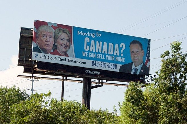 outrageous real estate billboard