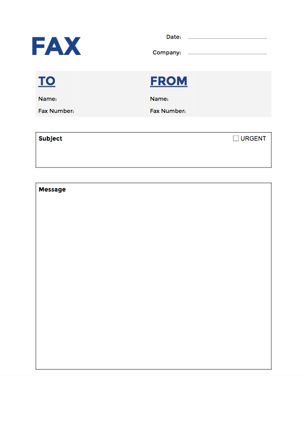 Free template fax cover letter