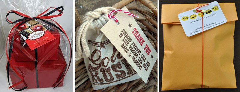 Custom boxes - custom tagged and bagged items