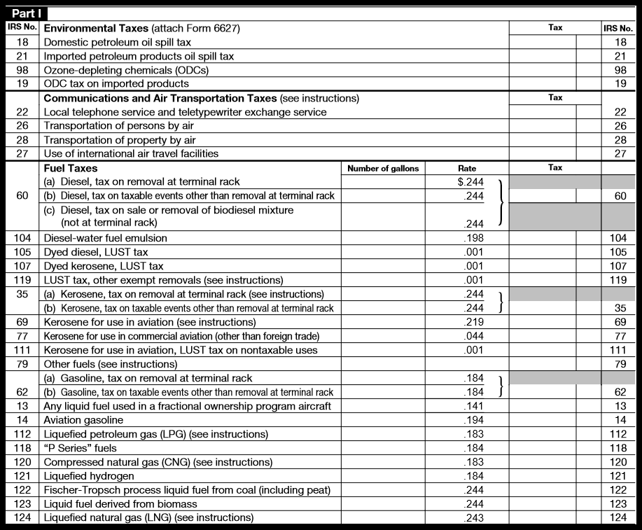 Irs Form 720 Fillable Printable Forms Free Online