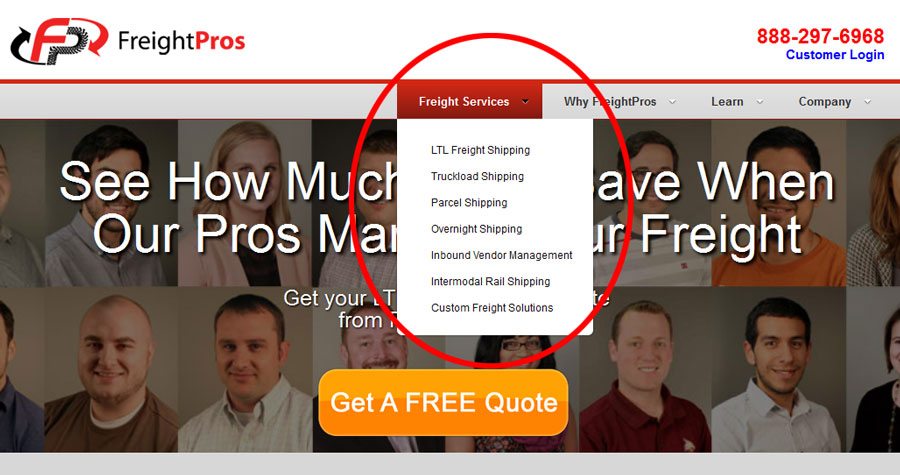 Best Freight Broker for Small Business - FreightPros freight services list
