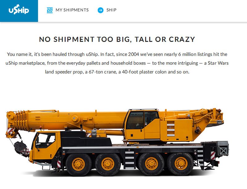 Best Online Freight Exchange for Small Business - uShip transport services