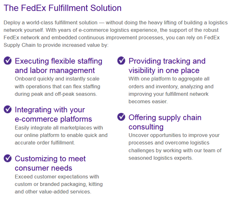 Fulfillment Warehouse - Fedex Fulfillment