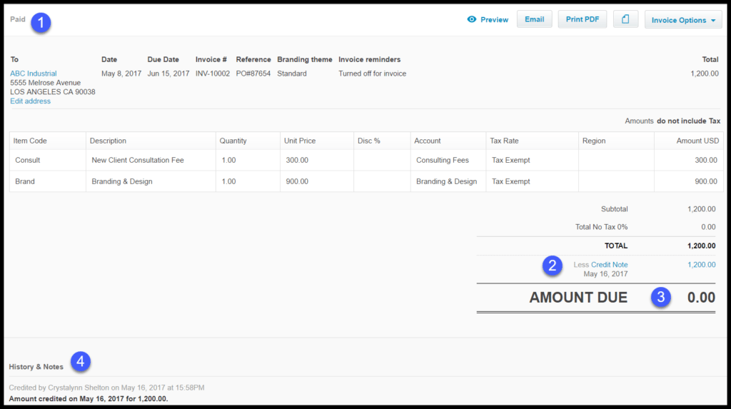 Lesson 3 3 How To Create A Credit Note In Xero 