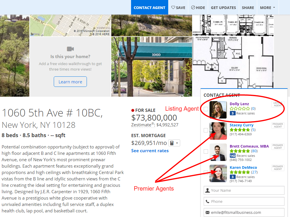 zillow premier agent