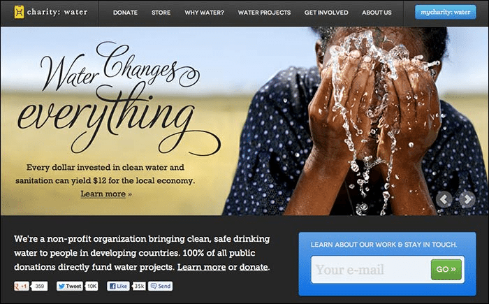 Charity Water - Employer branding mission