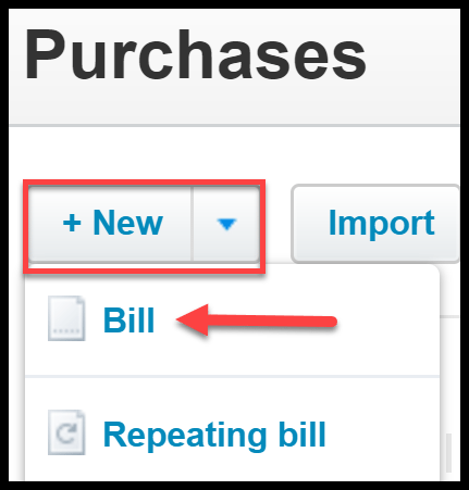 create a bill in xero