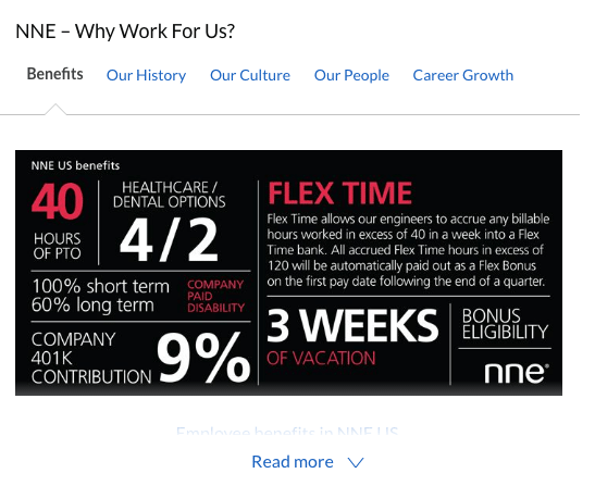 NNE - Employer branding benefits statement