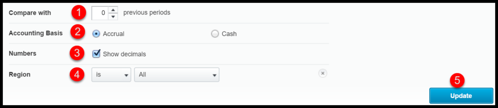 income statement in xero