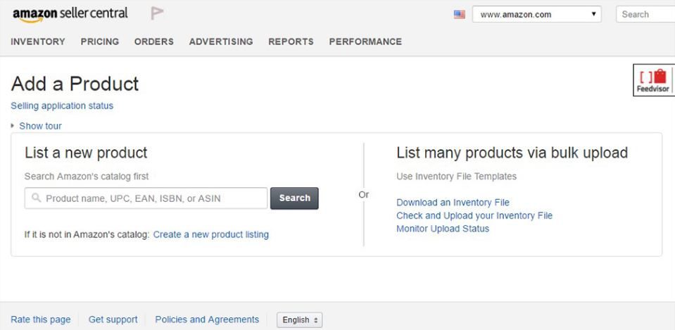 How to sell on Amazon - add products