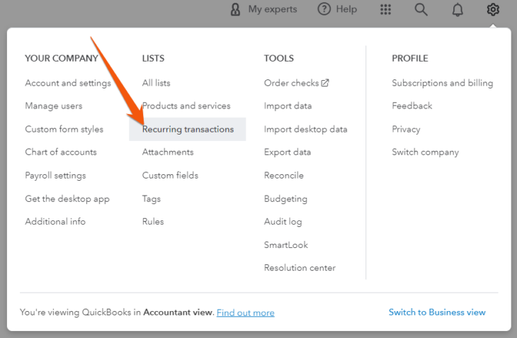 How To Create Recurring Transactions In Quickbooks Online