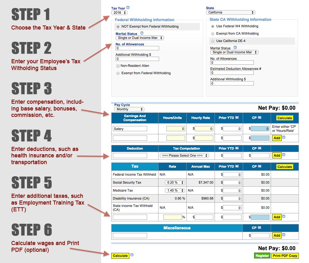 How to Use a Free Payroll Calculator