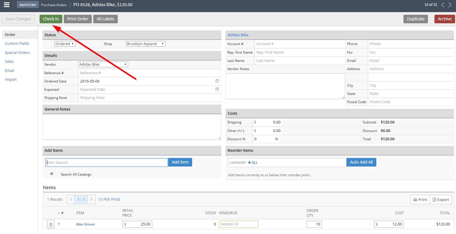 lightspeed inventory management