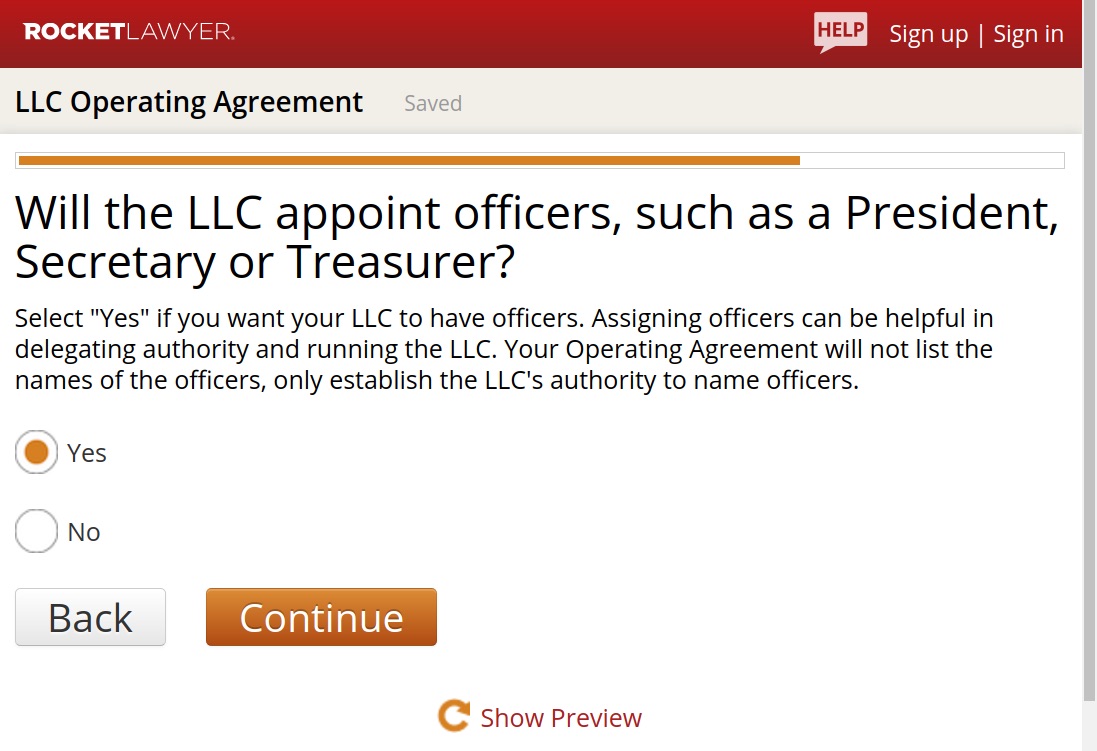 rocket lawyer agreement operating LLC Template) Steps an In (  Create Operating Agreement Free 5