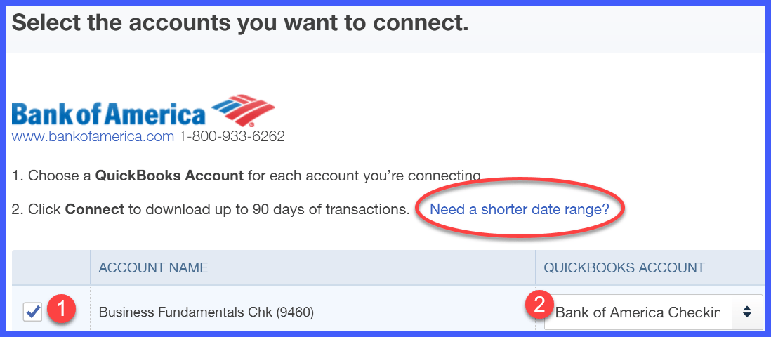 bank of america blank check