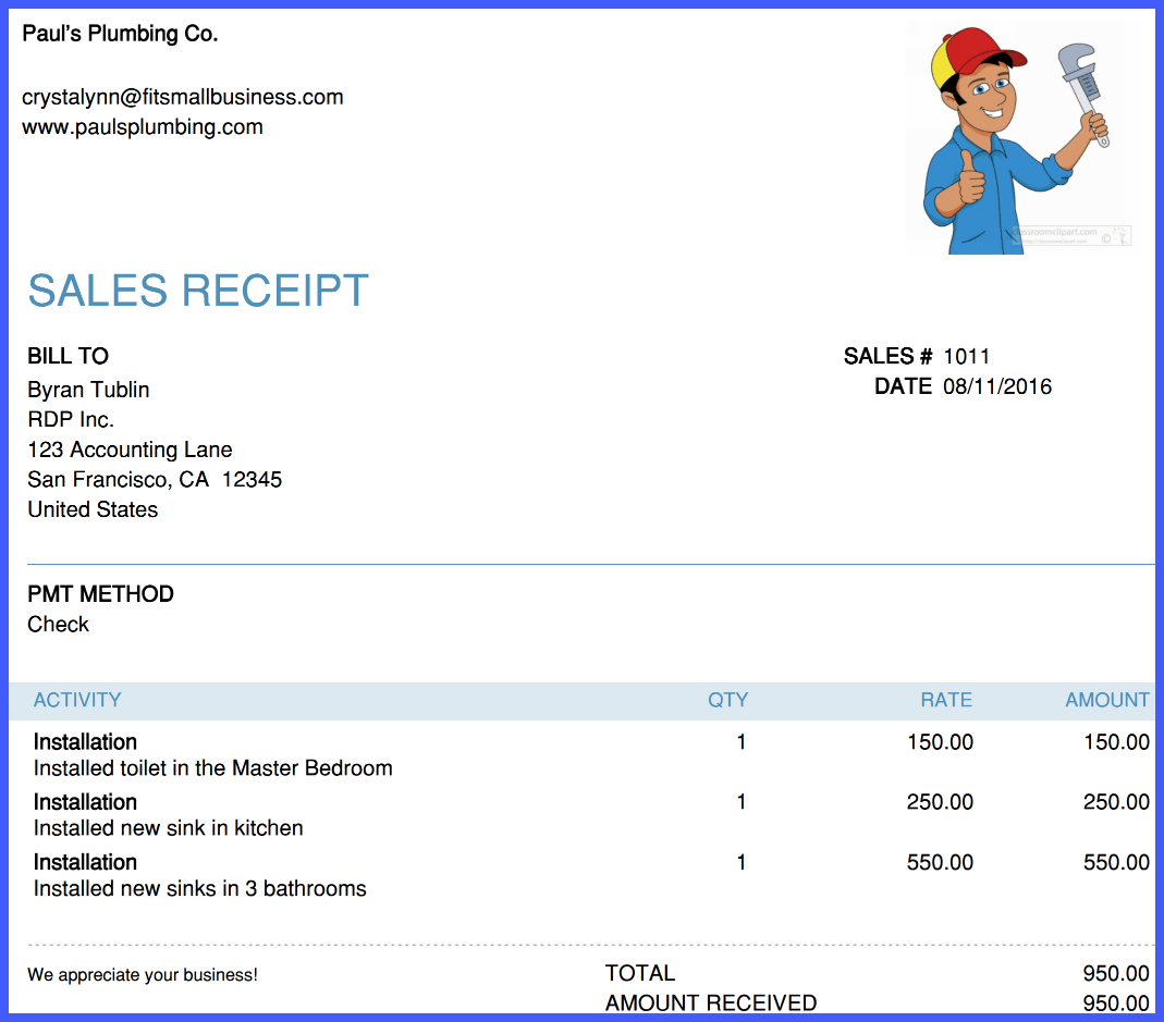 How To Create Send Sales Receipts In QuickBooks Online