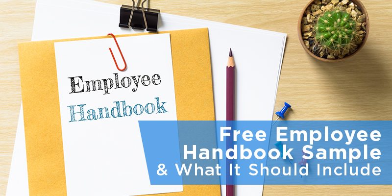 Free Employee Handbook Sample What It Should Include