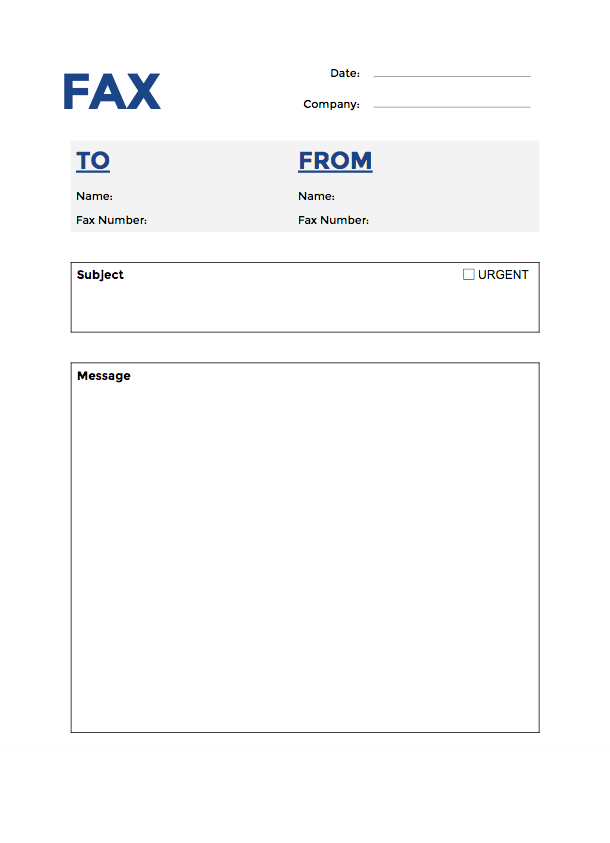 Free Fax Sheet Templates | DocTemplates