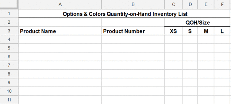 Free Inventory Template How To Track And Count Physical Inventory