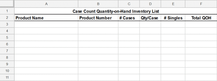 Free Inventory Template How To Track And Count Physical Inventory