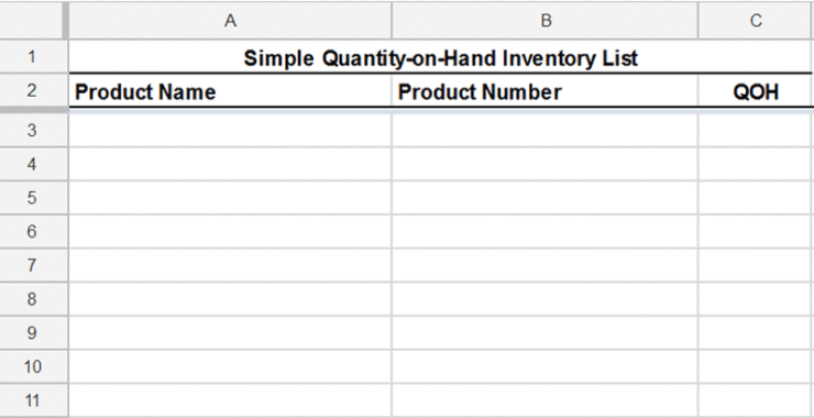 Free Inventory Template How To Track And Count Physical