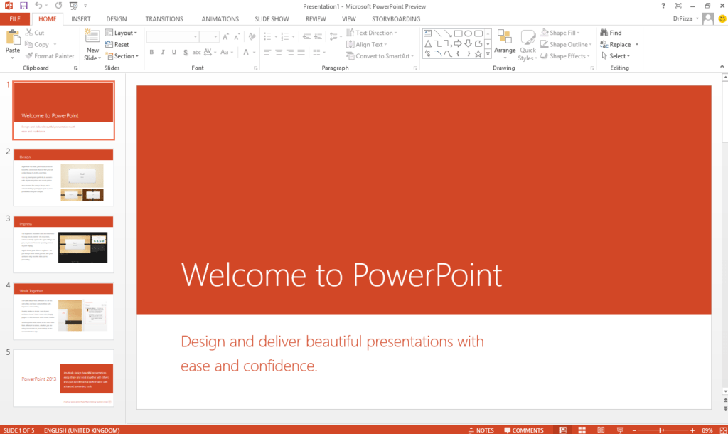 create a powerpoint presentation software