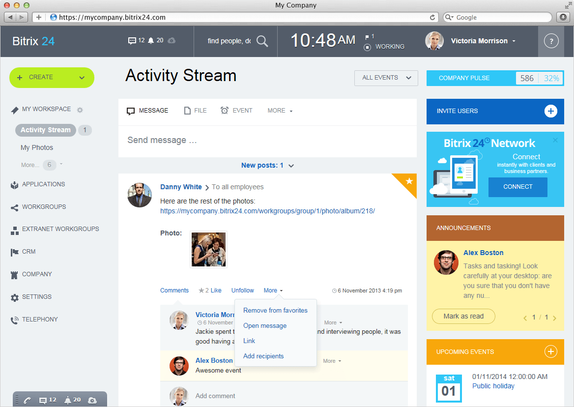 free real estate crm: Bitrix24