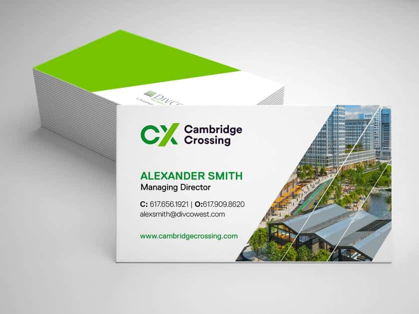 Including a stunning picture of the property on the real estate business card design
