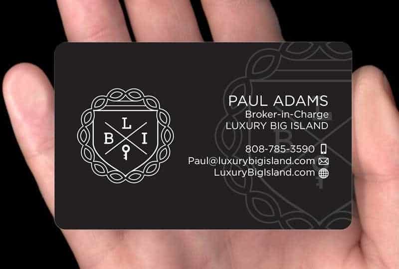 Rounding the edges of your real estate business card design