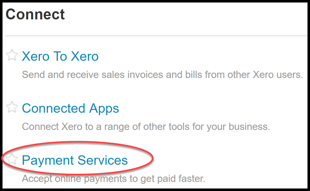 online customer payments in xero