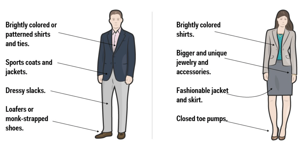 business casual examples