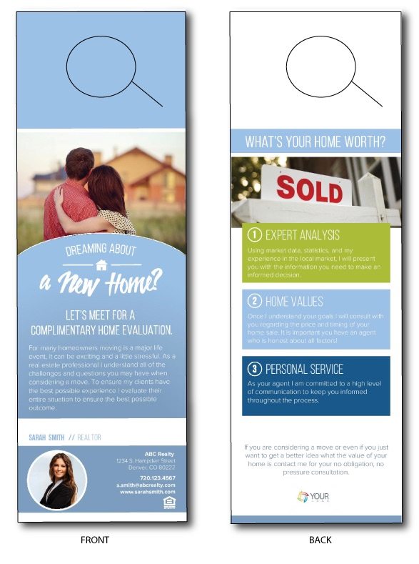 Real Estate Door Hangers Leads From Front Door Marketing