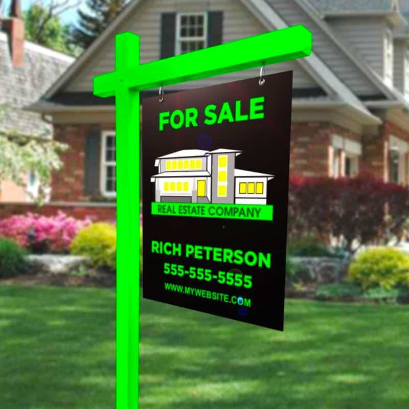 Custom colored for sale post sign