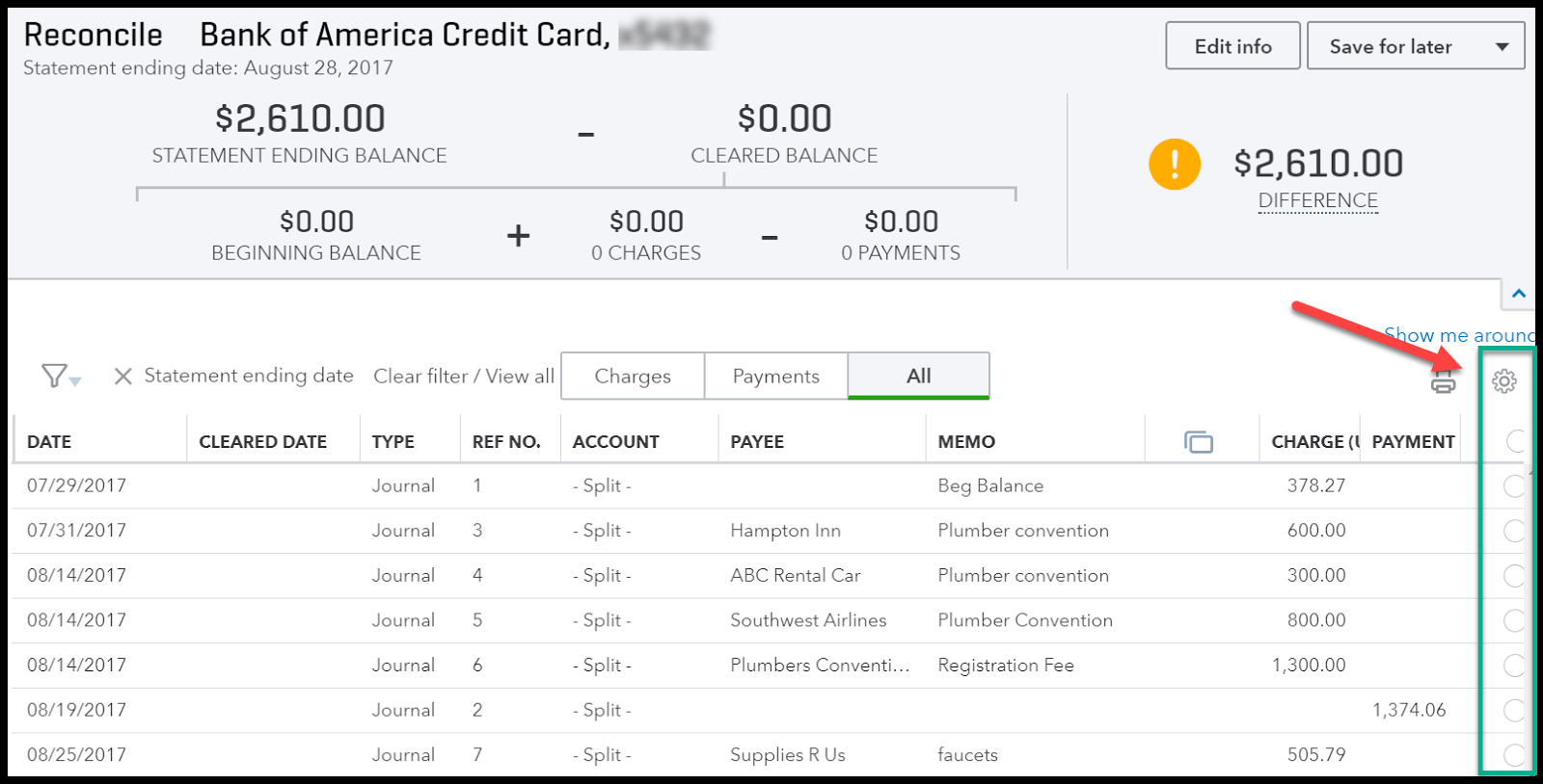 How to Reconcile Business Credit Card Accounts in QuickBooks Online