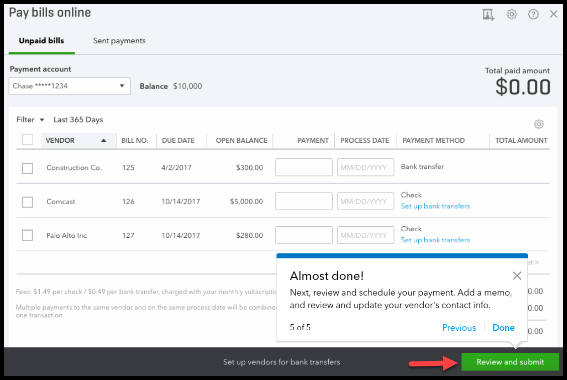 How to Pay Bills in QuickBooks Online