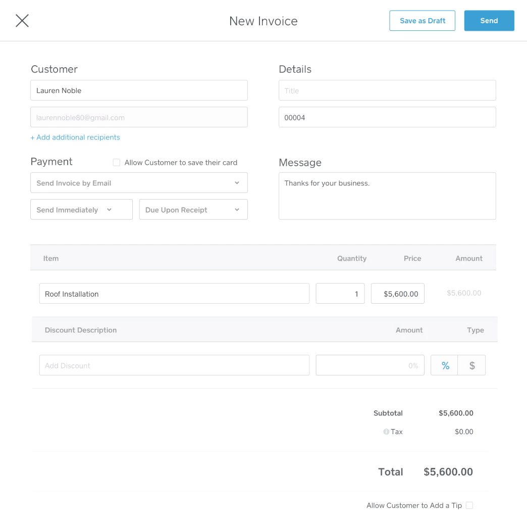 square invoice fees