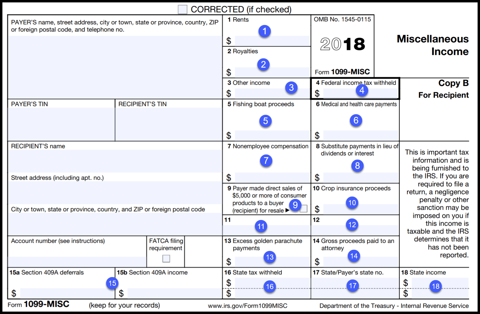 1099 Irs Form Printable - Printable Forms Free Online