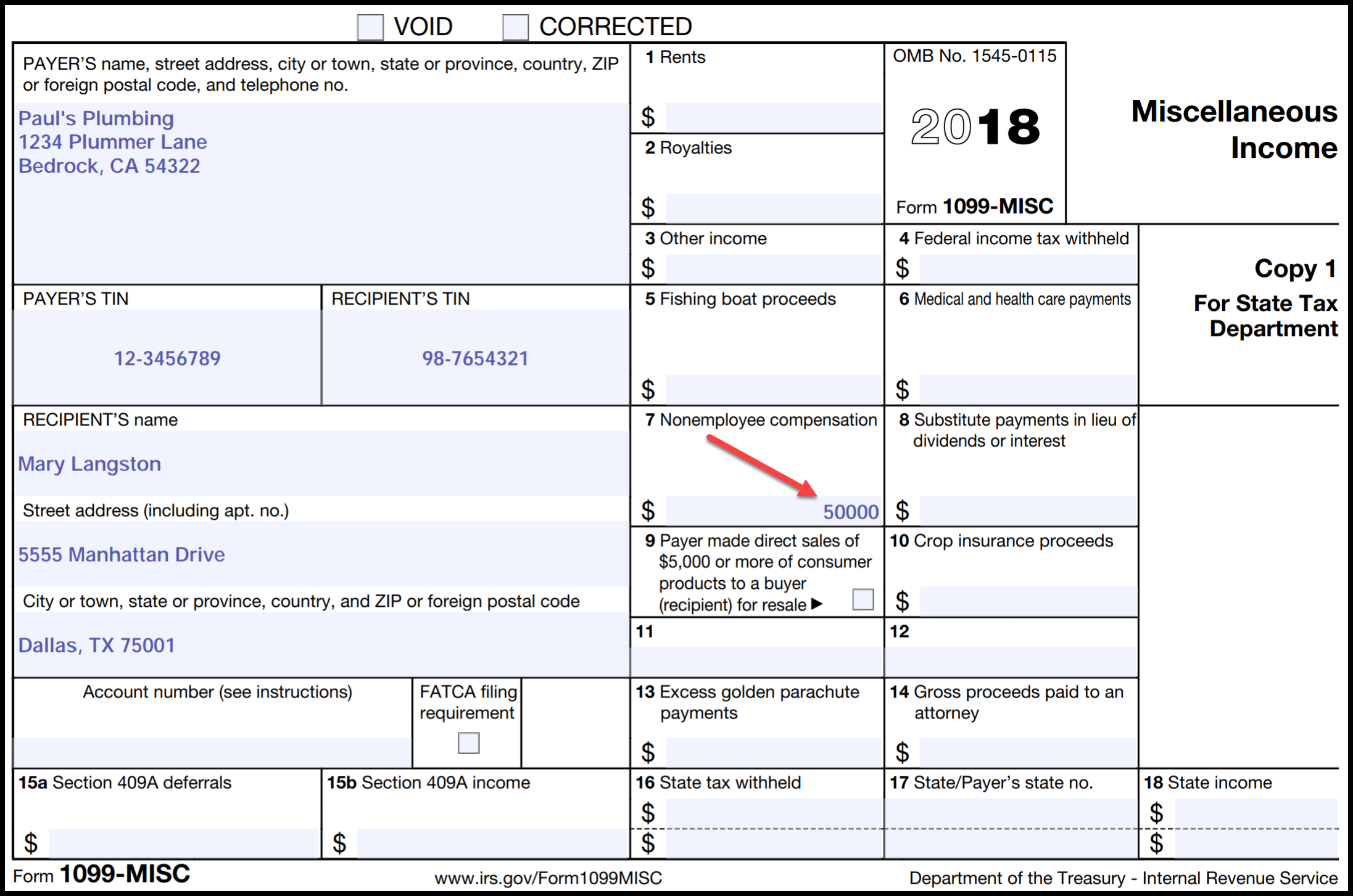 1099 Template 2025 - Gia Wosbornes