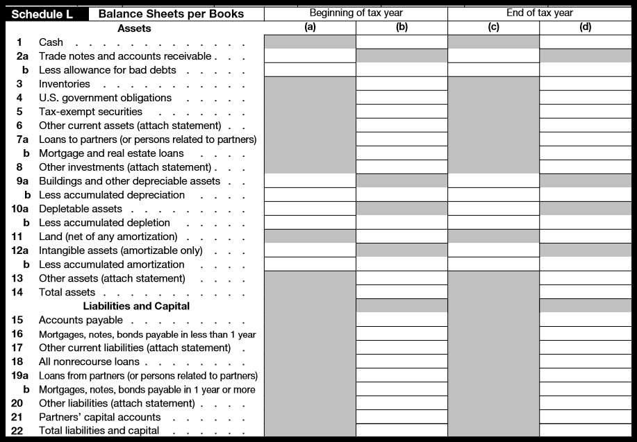 example 1065 form completed