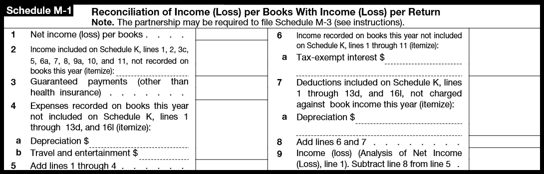 example of form 1065 filled out