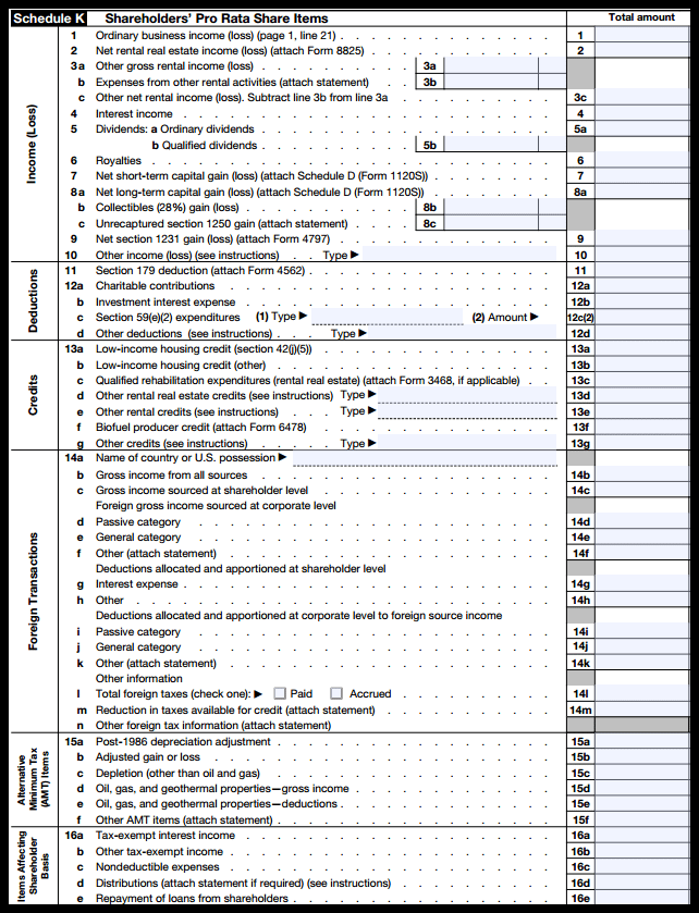 IRS Form 1120S Definition Download Filing Instructions