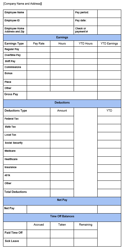 Free Pay Stub Template: Tips & What to Include