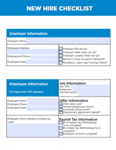 New Hire Checklist & Free Template