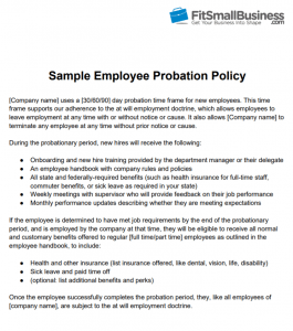 Probation Essays