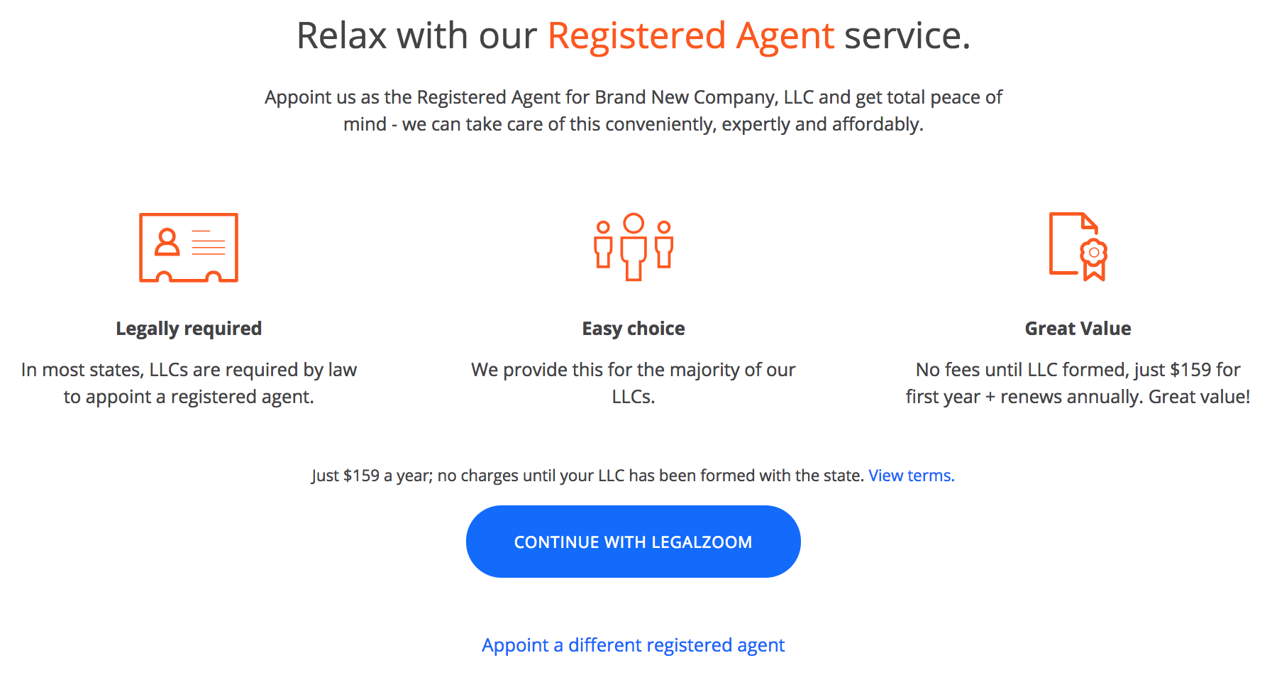 legal zoom registered agent