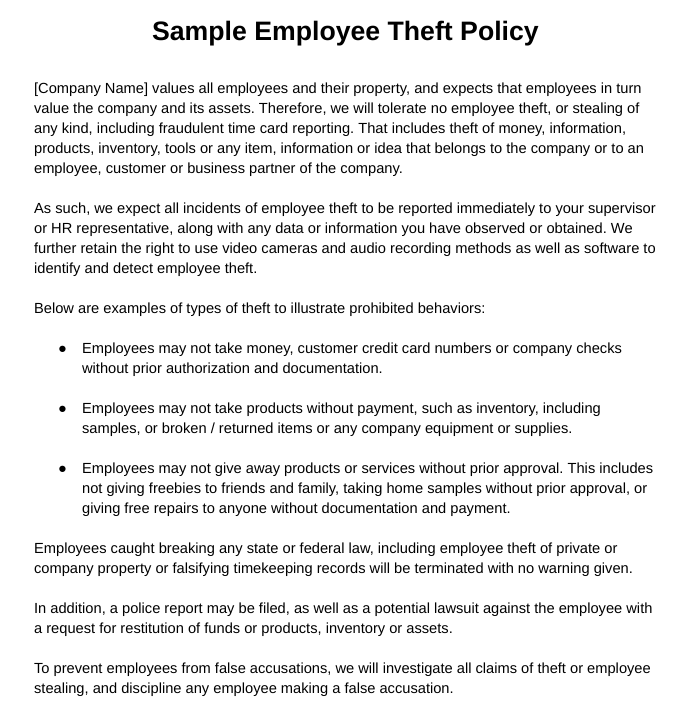 Sample Final Warning Letter For Theft Onvacationswall