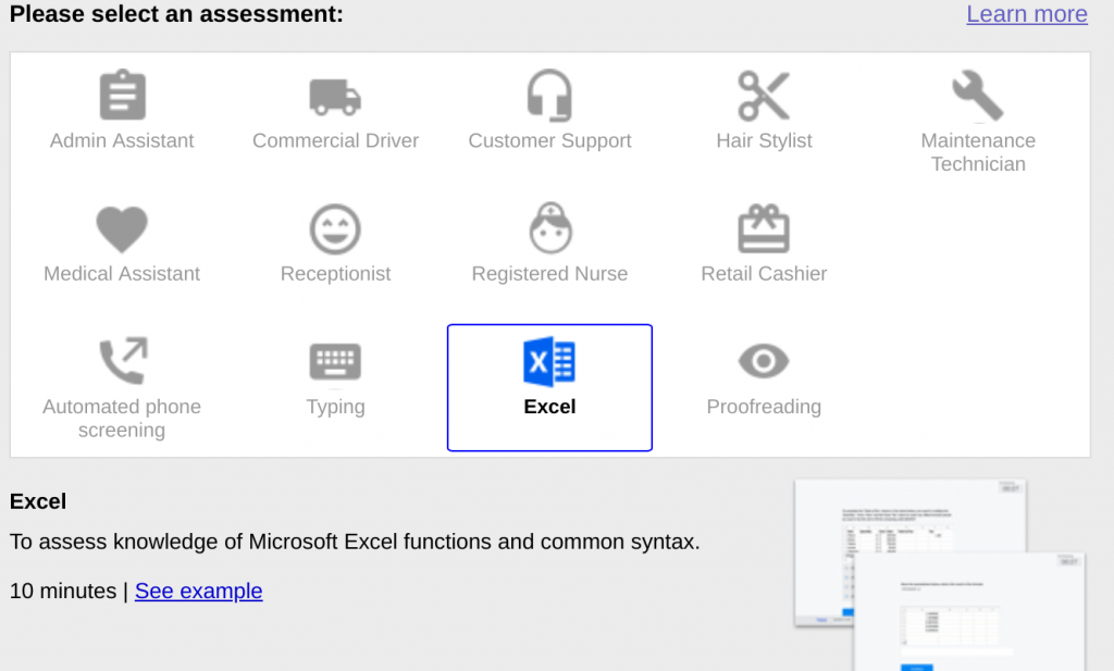 spreadsheets with microsoft excel indeed assessment