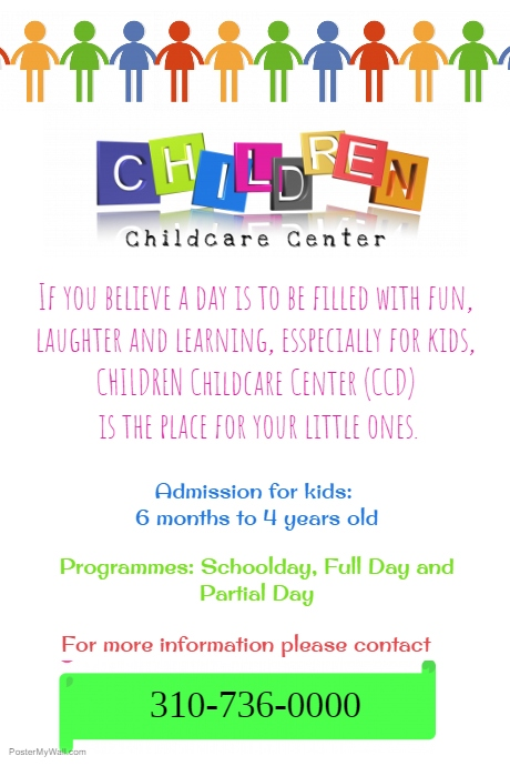 25 Beautiful Free Paid Templates For Daycare Flyers