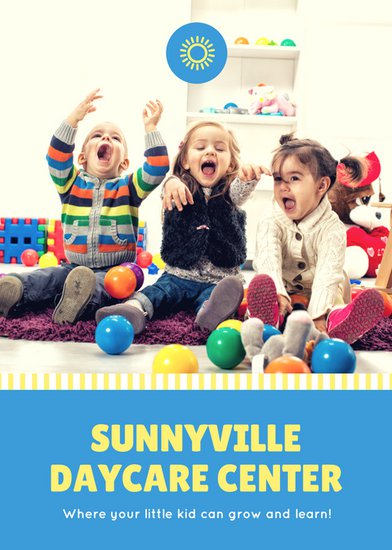 25 Beautiful Free Paid Templates For Daycare Flyers